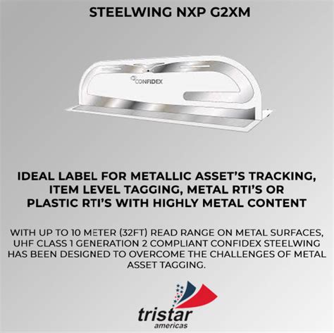 confidex steelwing rfid tag|Steelwing NXP G2XM .